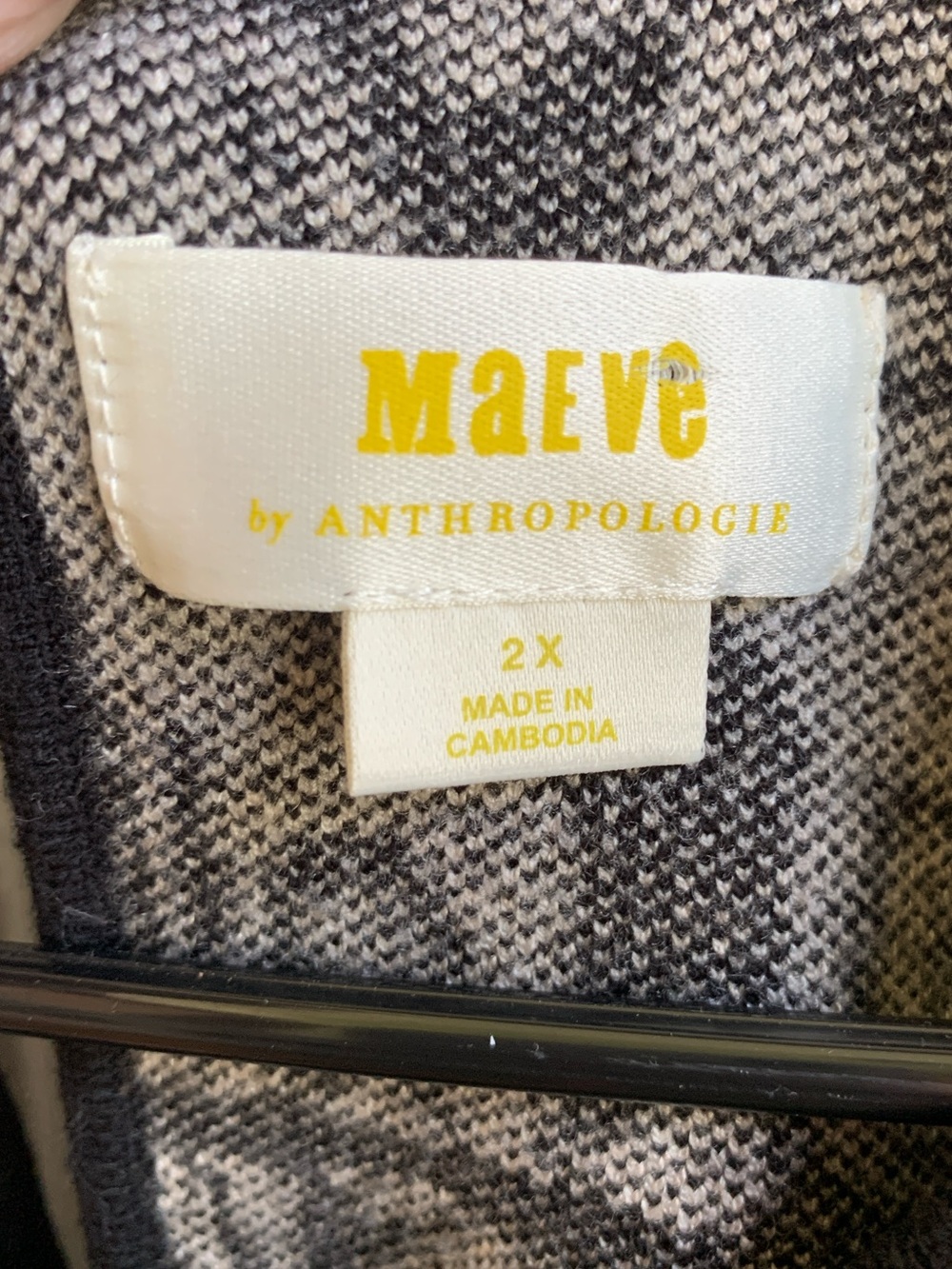 Anthropologie Maeve Harmon Jacquard Poodle Sweater Tee 2X - Picture 2 of 6
